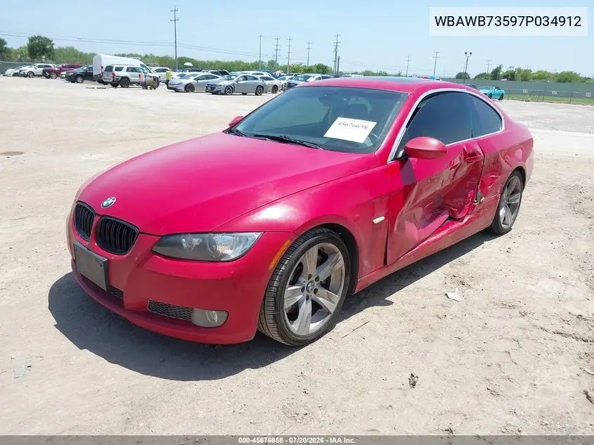 2007 BMW 335I VIN: WBAWB73597P034912 Lot: 45676658