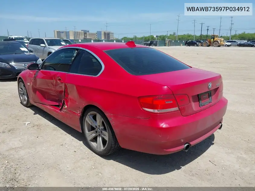 2007 BMW 335I VIN: WBAWB73597P034912 Lot: 45676658