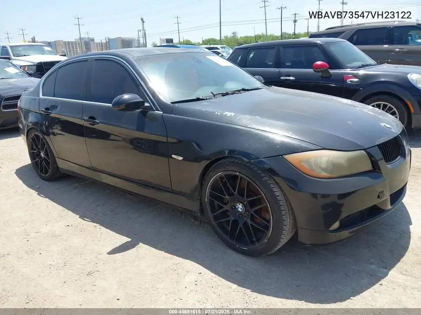 2007 BMW 335I VIN: WBAVB73547VH23122 Lot: 45691615