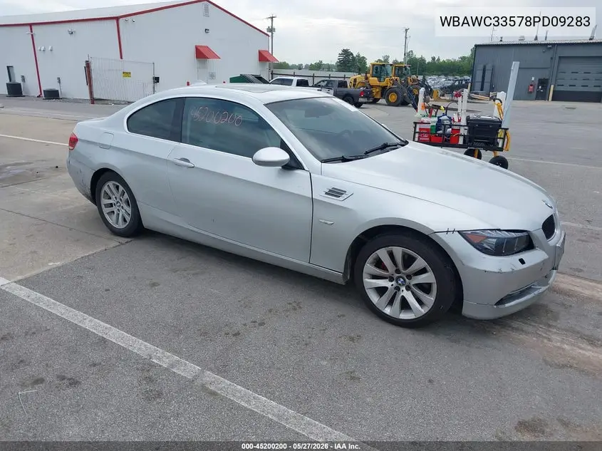 2008 BMW 328Xi VIN: WBAWC33578PD09283 Lot: 45200200