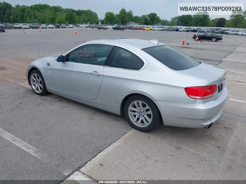 2008 BMW 328Xi VIN: WBAWC33578PD09283 Lot: 45200200