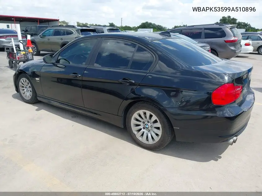2009 BMW 328I xDrive VIN: WBAPK53599A510896 Lot: 45602712