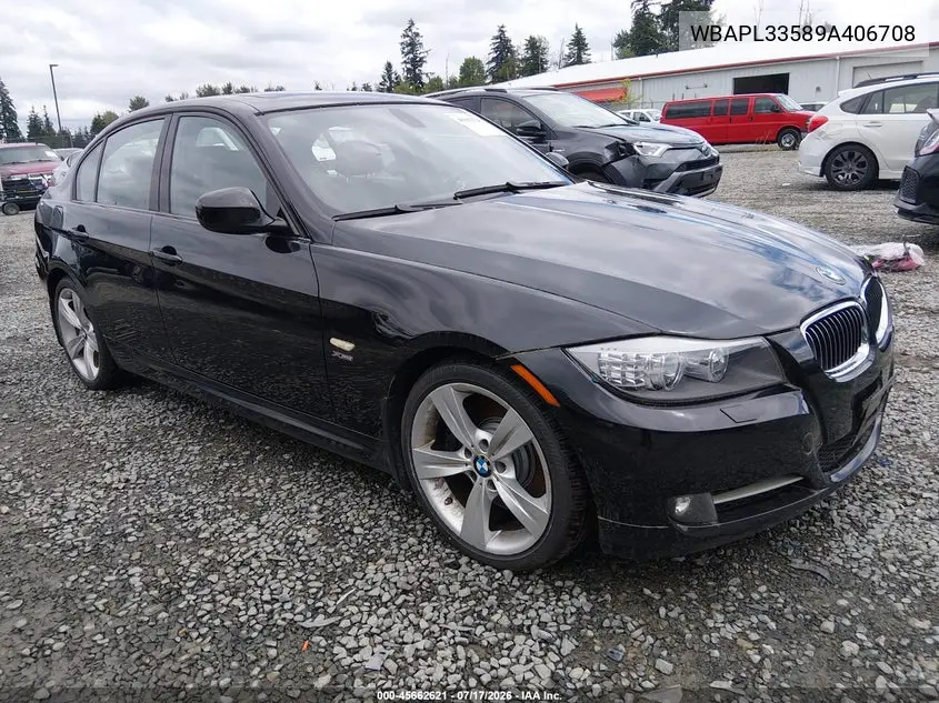 2009 BMW 335I xDrive VIN: WBAPL33589A406708 Lot: 45662621