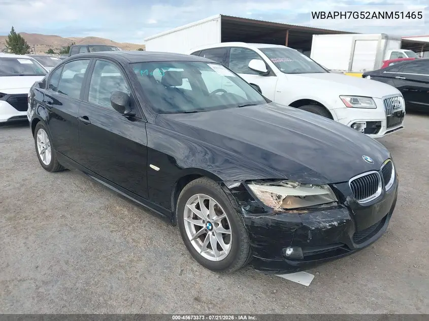 2010 BMW 328I VIN: WBAPH7G52ANM51465 Lot: 45673373