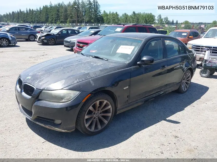 2011 BMW 328I VIN: WBAPH5G51BNM79103 Lot: 45255713
