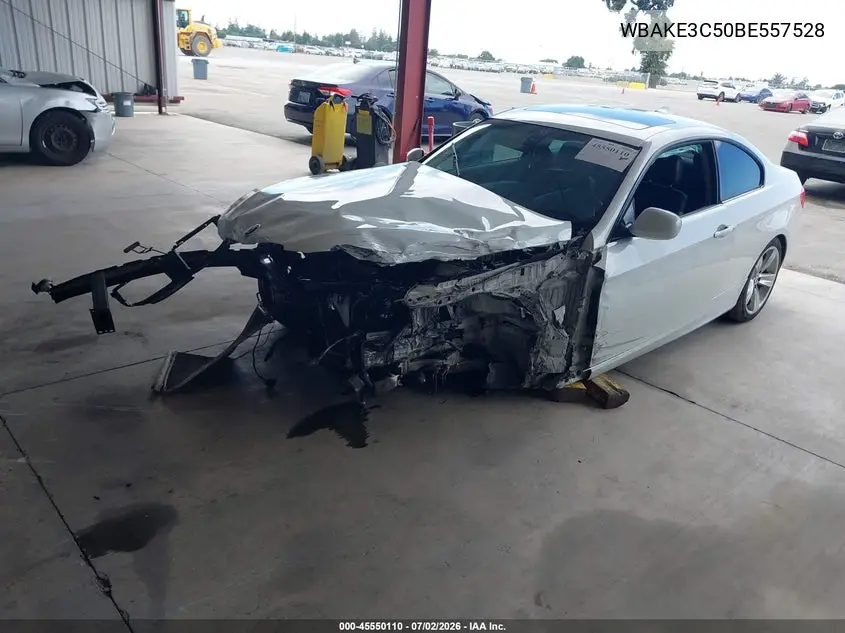 2011 BMW 328I VIN: WBAKE3C50BE557528 Lot: 45550110