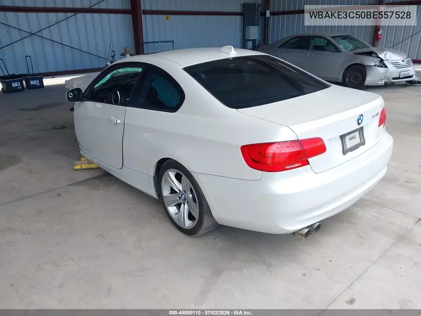 2011 BMW 328I VIN: WBAKE3C50BE557528 Lot: 45550110