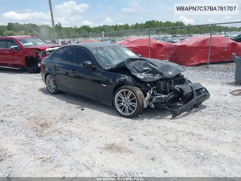 2011 BMW 335D VIN: WBAPN7C57BA781707 Lot: 45603588