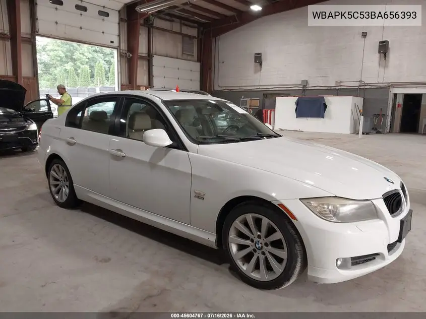 2011 BMW 328I xDrive VIN: WBAPK5C53BA656393 Lot: 45604767