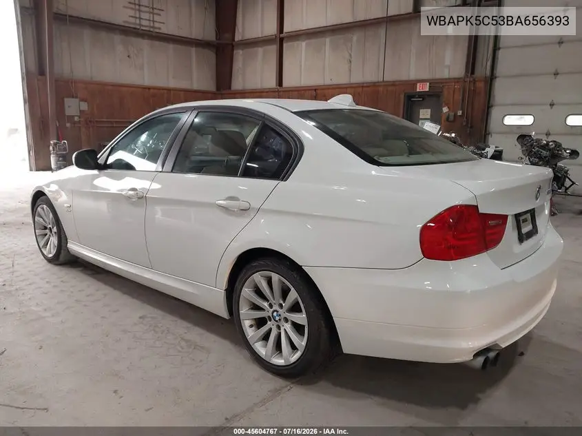 2011 BMW 328I xDrive VIN: WBAPK5C53BA656393 Lot: 45604767