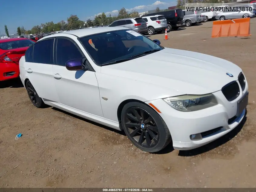 2011 BMW 328I VIN: WBAPH5G52BNM83810 Lot: 45652793