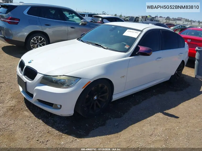 2011 BMW 328I VIN: WBAPH5G52BNM83810 Lot: 45652793