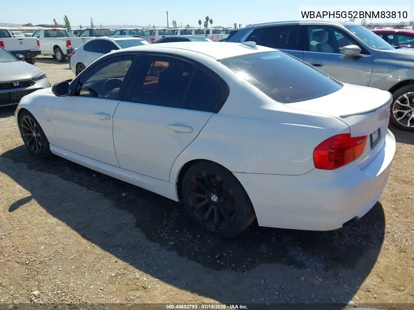 2011 BMW 328I VIN: WBAPH5G52BNM83810 Lot: 45652793