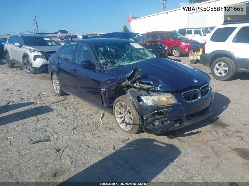 2011 BMW 328I xDrive VIN: WBAPK5C55BF121665 Lot: 45663477