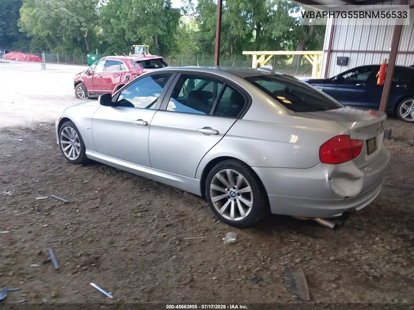 2011 BMW 328I VIN: WBAPH7G55BNM56533 Lot: 45663905
