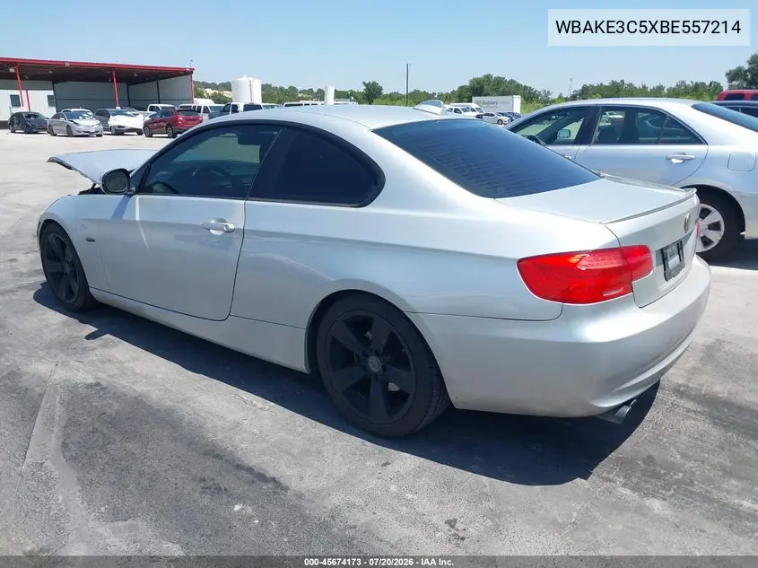2011 BMW 328I VIN: WBAKE3C5XBE557214 Lot: 45674173