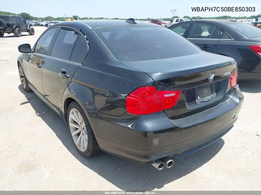 2011 BMW 328I VIN: WBAPH7C50BE850303 Lot: 45681879