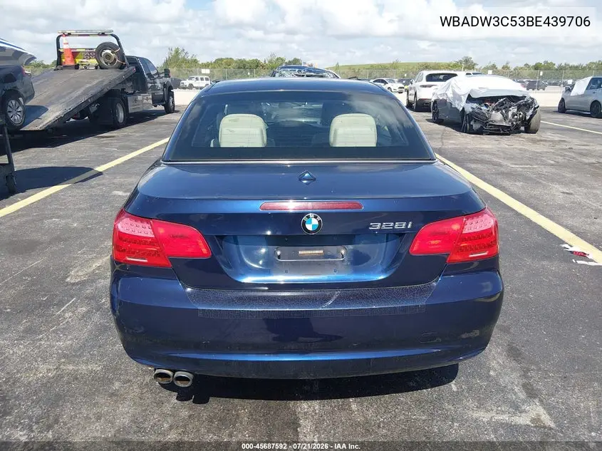 2011 BMW 328I VIN: WBADW3C53BE439706 Lot: 45687592