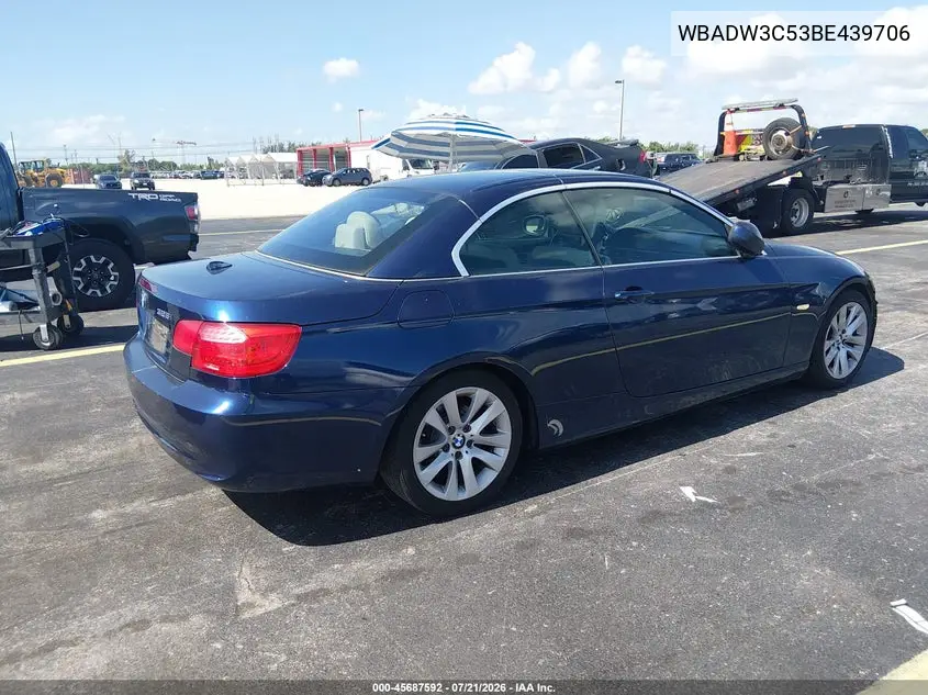 2011 BMW 328I VIN: WBADW3C53BE439706 Lot: 45687592