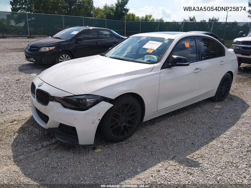 2013 BMW 328I VIN: WBA3A5G54DNP25874 Lot: 45545732
