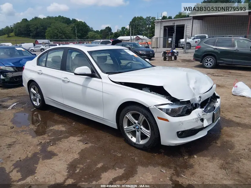 2013 BMW 328I xDrive VIN: WBA3B3G53DNR79593 Lot: 45548470
