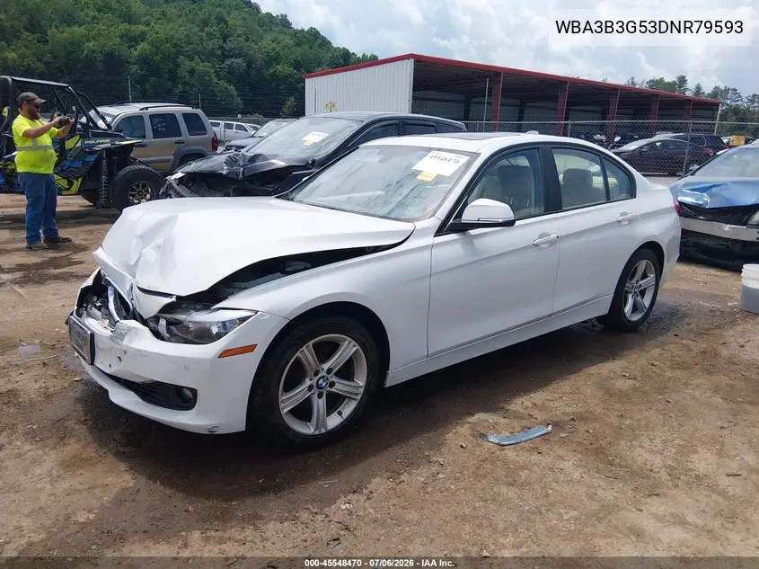 2013 BMW 328I xDrive VIN: WBA3B3G53DNR79593 Lot: 45548470