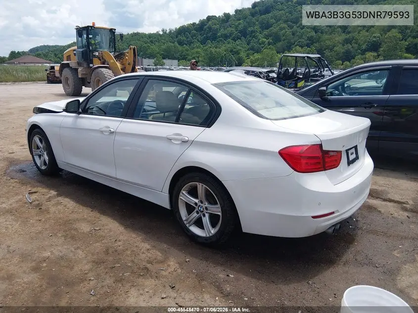 2013 BMW 328I xDrive VIN: WBA3B3G53DNR79593 Lot: 45548470