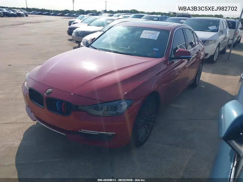 2014 BMW 328I xDrive VIN: WBA3B3C5XEJ982702 Lot: 45389813