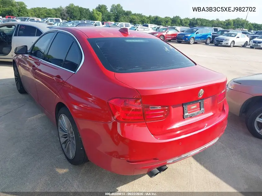 2014 BMW 328I xDrive VIN: WBA3B3C5XEJ982702 Lot: 45389813