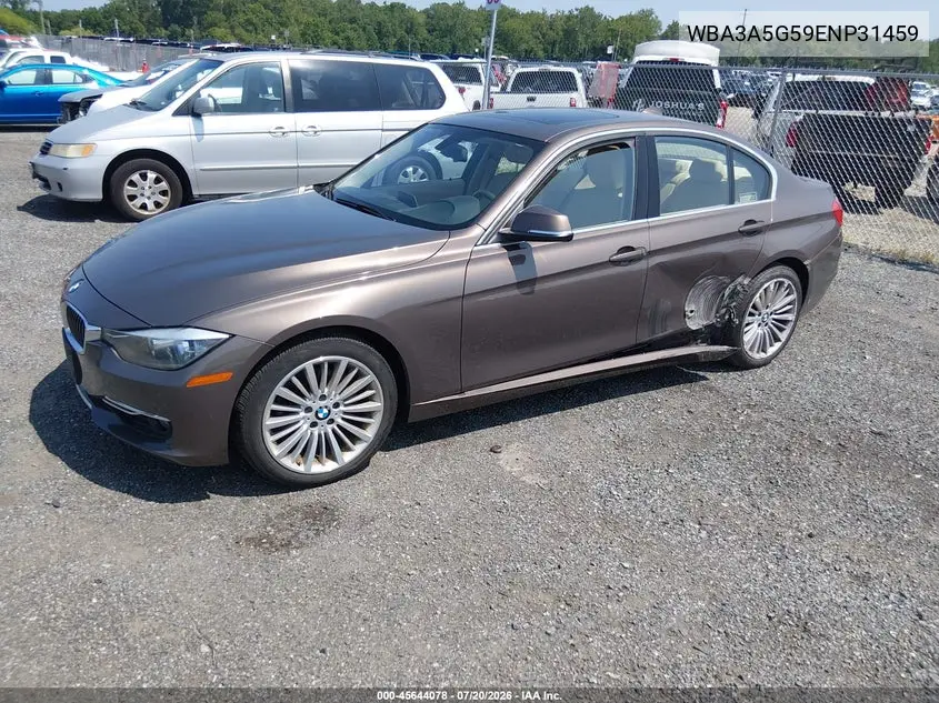 2014 BMW 328I VIN: WBA3A5G59ENP31459 Lot: 45644078