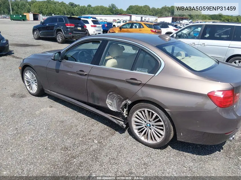 2014 BMW 328I VIN: WBA3A5G59ENP31459 Lot: 45644078