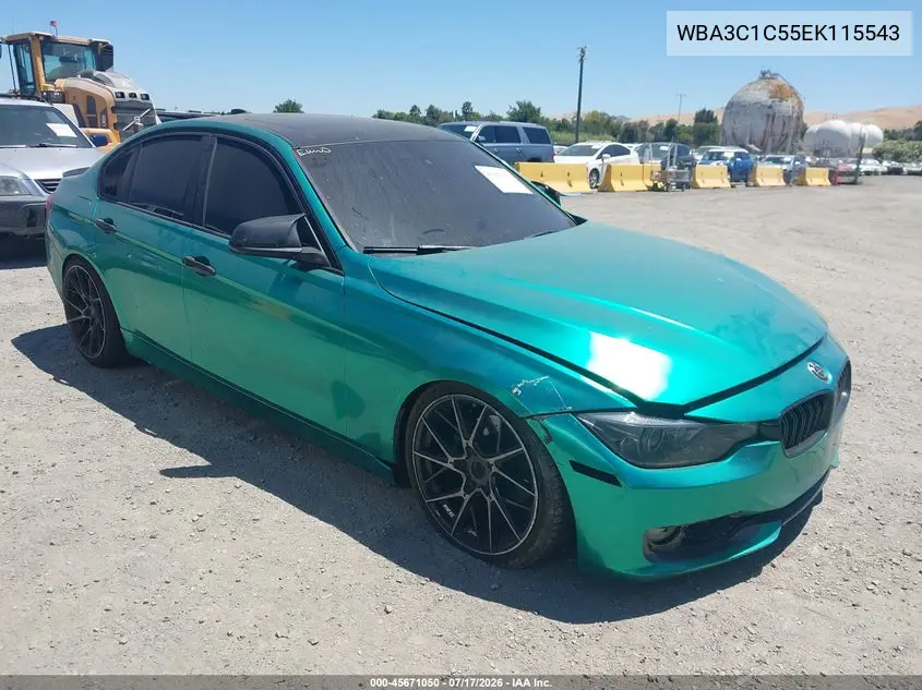 2014 BMW 328I VIN: WBA3C1C55EK115543 Lot: 45671050