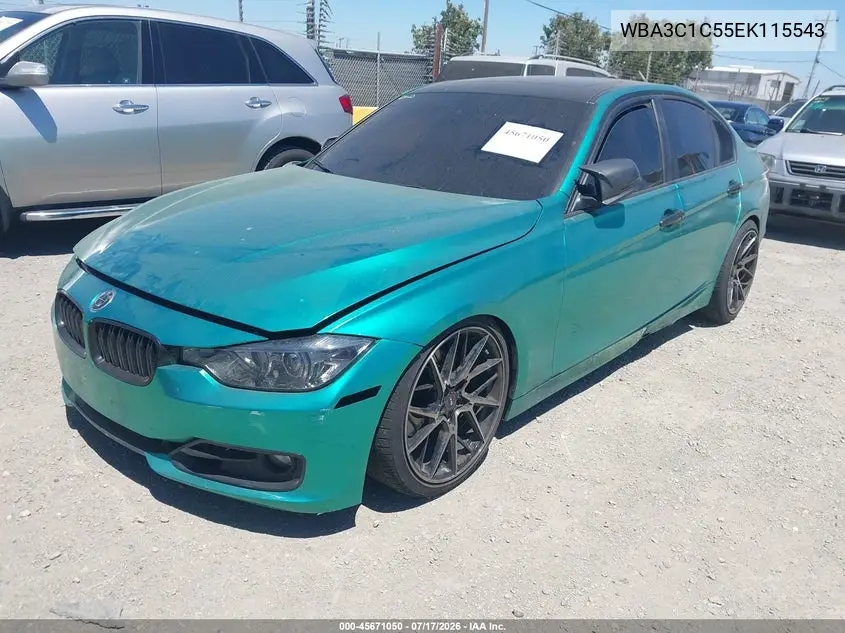 2014 BMW 328I VIN: WBA3C1C55EK115543 Lot: 45671050