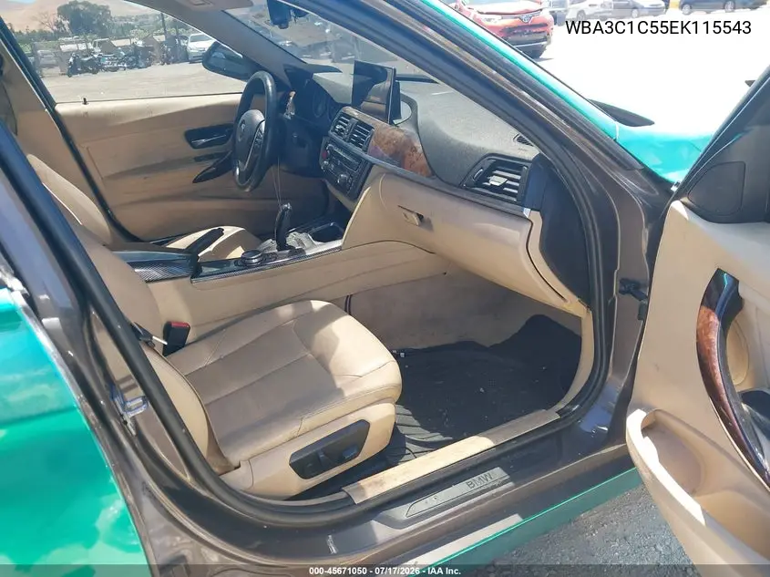 2014 BMW 328I VIN: WBA3C1C55EK115543 Lot: 45671050