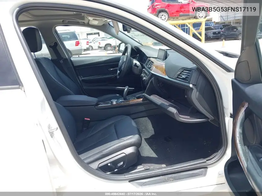 2015 BMW 328I xDrive VIN: WBA3B5G53FNS17119 Lot: 45642440