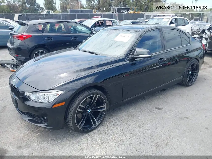 2015 BMW 328I VIN: WBA3C1C50FK118903 Lot: 45644275