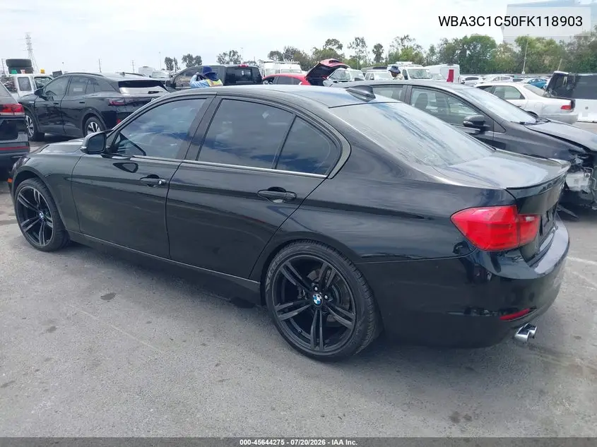 2015 BMW 328I VIN: WBA3C1C50FK118903 Lot: 45644275