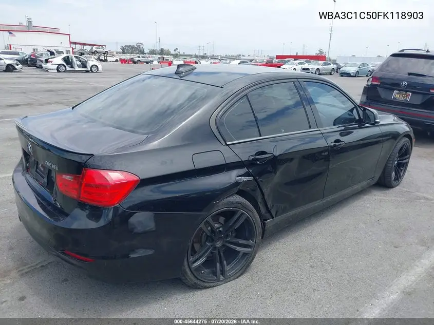 2015 BMW 328I VIN: WBA3C1C50FK118903 Lot: 45644275