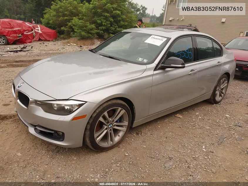 2015 BMW 328I xDrive VIN: WBA3B3G52FNR87610 Lot: 45645535
