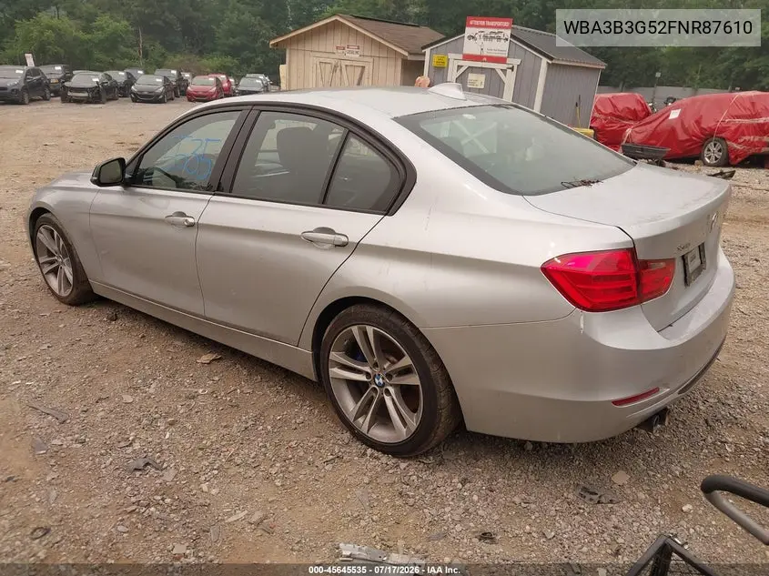 2015 BMW 328I xDrive VIN: WBA3B3G52FNR87610 Lot: 45645535