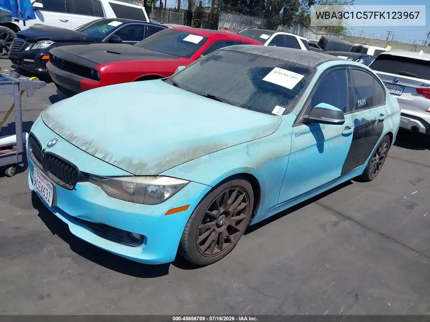 2015 BMW 328I VIN: WBA3C1C57FK123967 Lot: 45656789