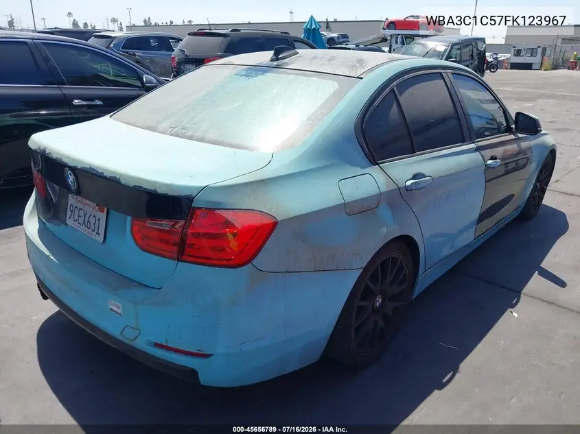 2015 BMW 328I VIN: WBA3C1C57FK123967 Lot: 45656789