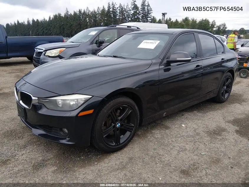 2015 BMW 328I xDrive VIN: WBA3B5C57FP654504 Lot: 45664023
