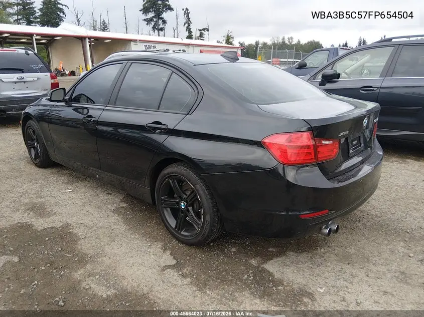 2015 BMW 328I xDrive VIN: WBA3B5C57FP654504 Lot: 45664023