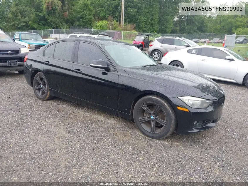 2015 BMW 328I VIN: WBA3A5G51FNS90993 Lot: 45665185