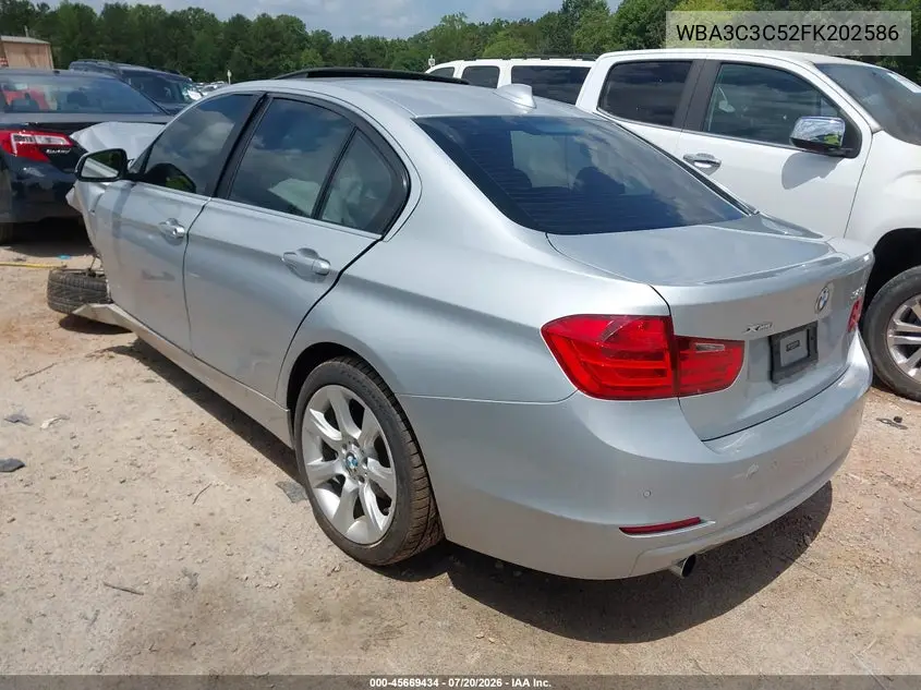 2015 BMW 320I xDrive VIN: WBA3C3C52FK202586 Lot: 45669434