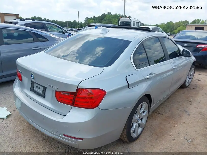 2015 BMW 320I xDrive VIN: WBA3C3C52FK202586 Lot: 45669434