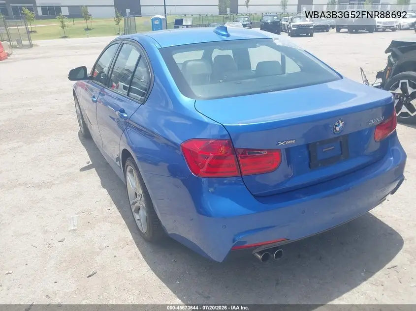 2015 BMW 328I xDrive VIN: WBA3B3G52FNR88692 Lot: 45673644