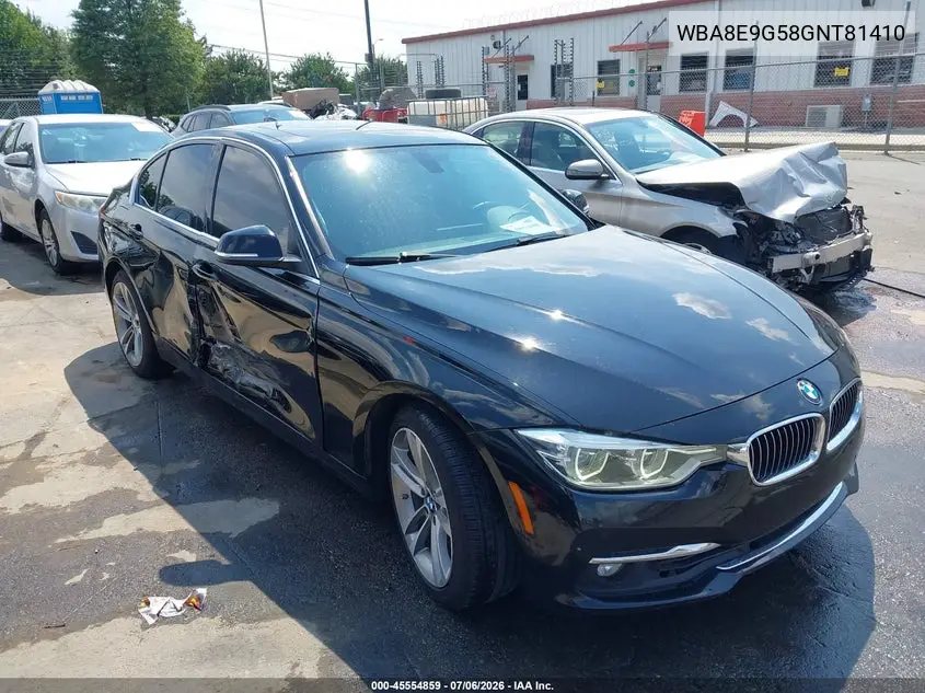 2016 BMW 328I VIN: WBA8E9G58GNT81410 Lot: 45554859
