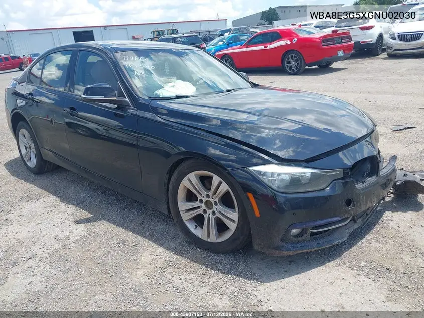 2016 BMW 328I xDrive VIN: WBA8E3G5XGNU02030 Lot: 45607153